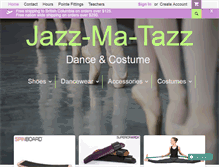 Tablet Screenshot of jazzmatazz.ca